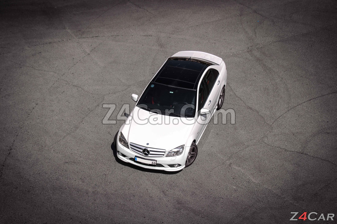 نمای بالا بنز C200 2010