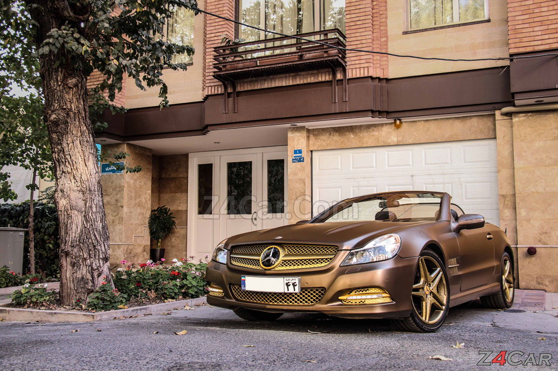 نمای جلو بنز SL500 2009