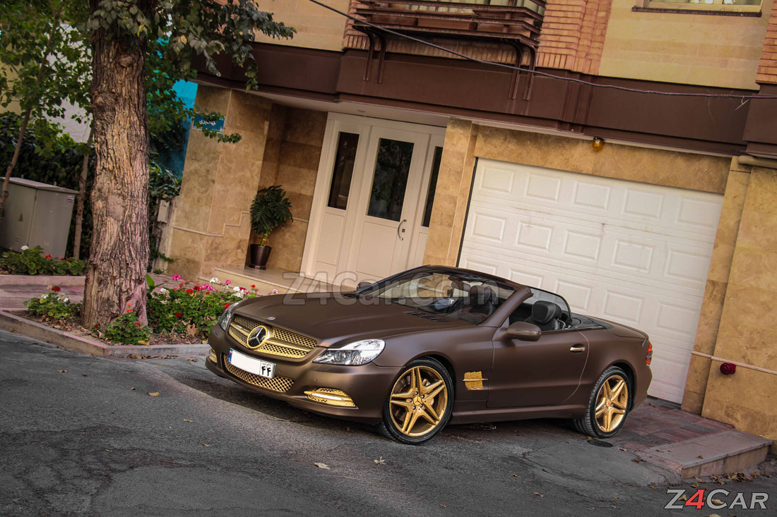 نمای جلو بنز SL500 2009