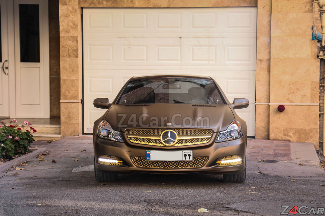 نمای جلو بنز SL500 2009