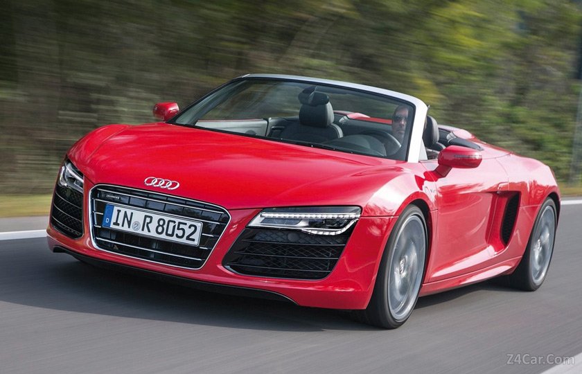 مشخصات فنی آئودی R8 Spyder مدل 2013-2016 به همراه گالری تصاویر