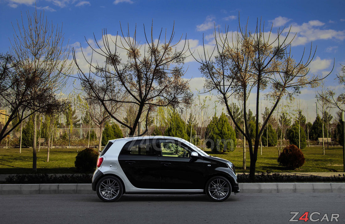 نمای جانبی اسمارت فورفور