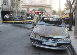 آتش سوزی دو دستگاه خودروی رنو فلوئنس + تصاویر