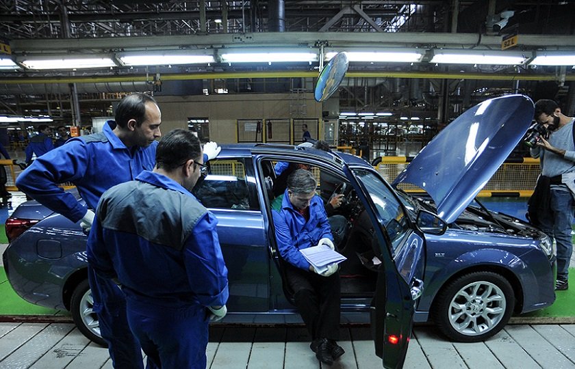 آزمایش سیستم کنترل پایداری الکترونیکی در محصولات ایران خودرو