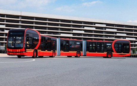 طویل‌ترین اتوبوس برقی جهان رونمایی شد