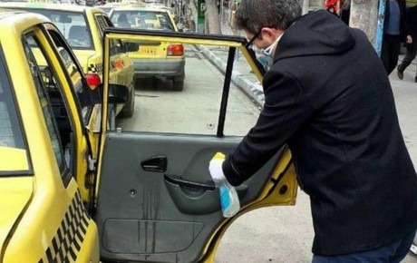 ضد عفونی تاکسی‌های شهرداری فردیس