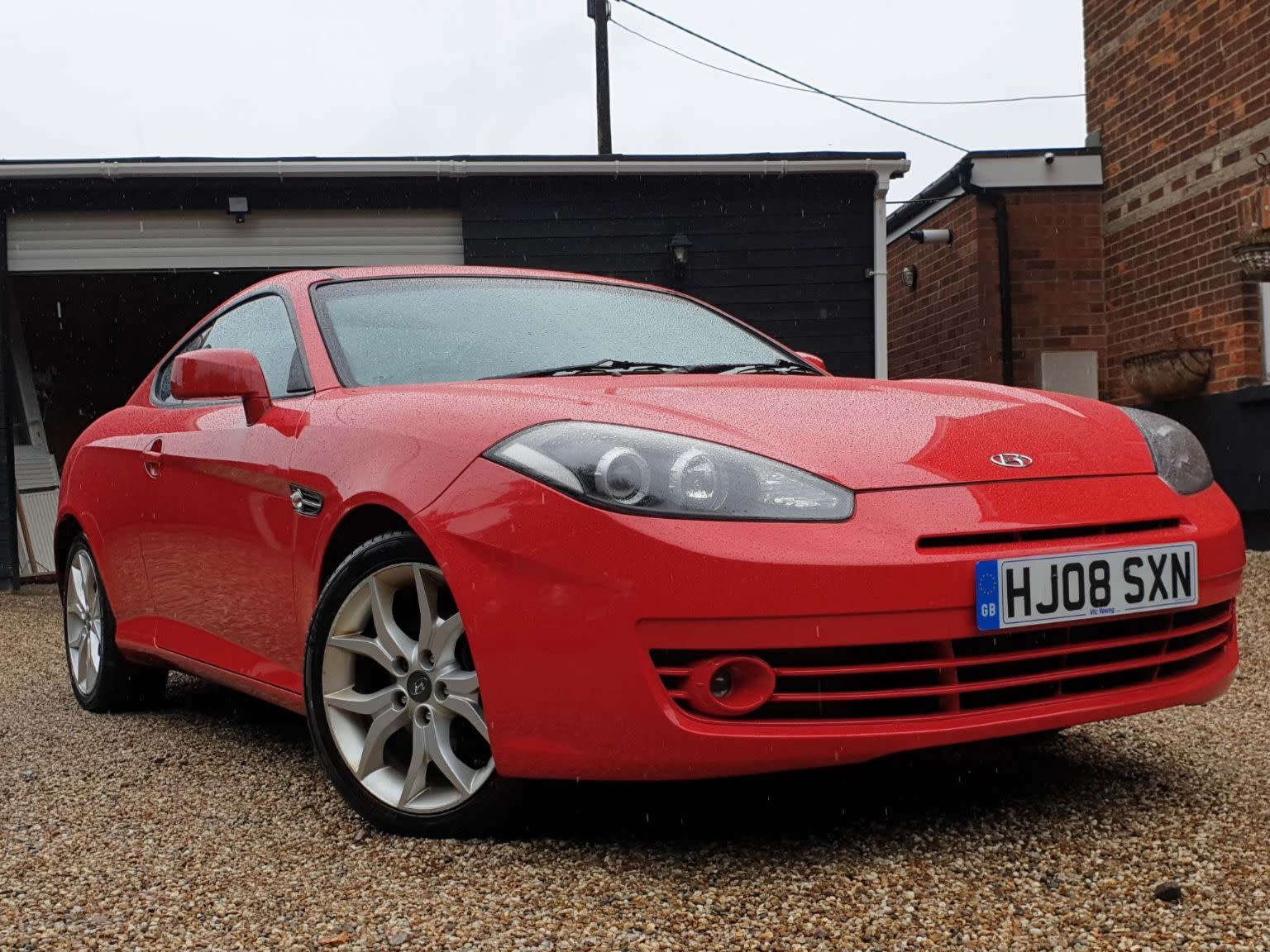 red coupe front