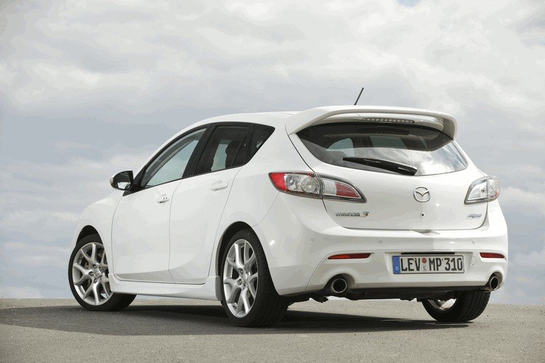 white mazda 3