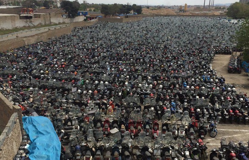 کشف 600 موتورسیکلت احتکار شده در تهران
