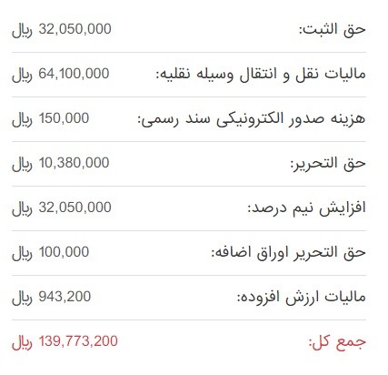 هزینه انتقال سند خودرو جک اس5