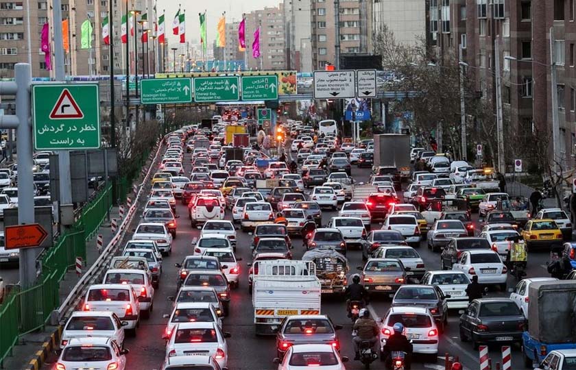 ثبت رکورد ترافیک تهران در سال ۱۴۰۰