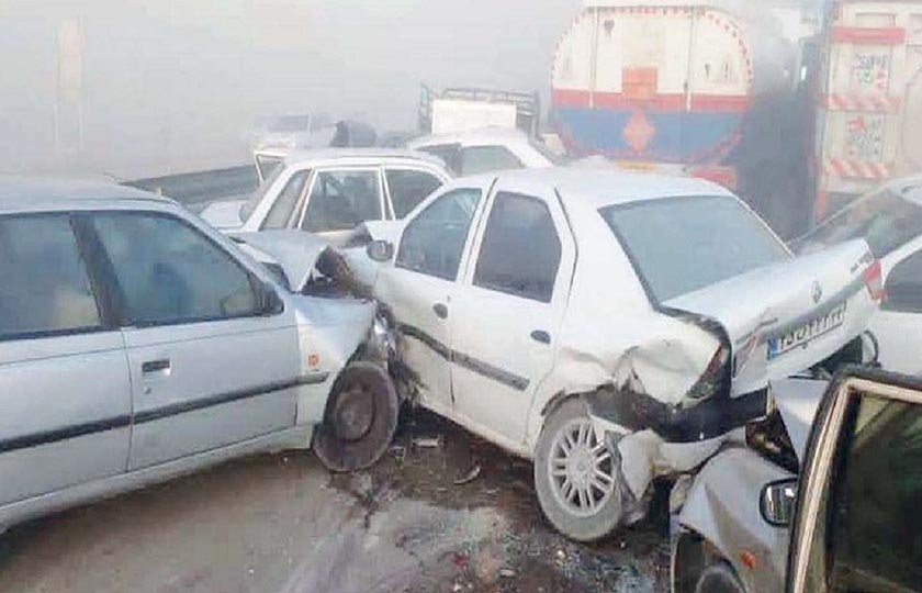 اولین گزارش خودروسازان از تصادف زنجیره ای بهبهان