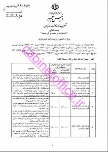 نرخ جدید توقف و حمل وسایل نقلیه