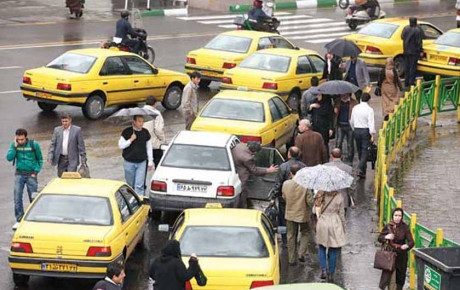 افزایش کرایه تاکسی ها در ترافیک و بارندگی