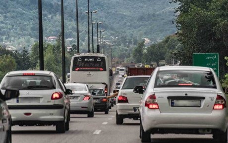 ترافیک در ۲ جاده منتهی به تهران