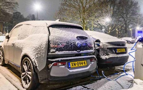 میزان پیمایش نامناسب خودروهای برقی در زمستان