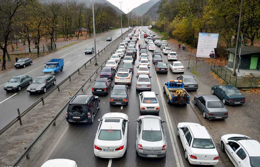 بررسی ترافیک محورهای چالوس و فیروزکوه