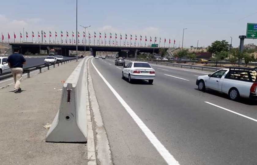 نصب نیوجرسی در بزرگراه‌ های تهران