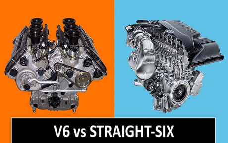 مقایسه موتور ۶ سیلندر خطی و خورجینی V