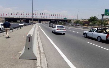 نصب نیوجرسی در بزرگراه‌ های تهران