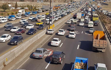 تردد در جاده‌ها با افزایش ۱۵ درصدی مواجه است