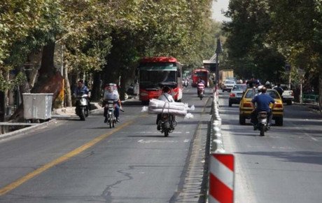 ایجاد خط ویژه موتورسیکلت‌ در تهران