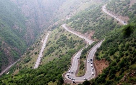 مسدود شدن جاده چالوس به مدت ۲ روز