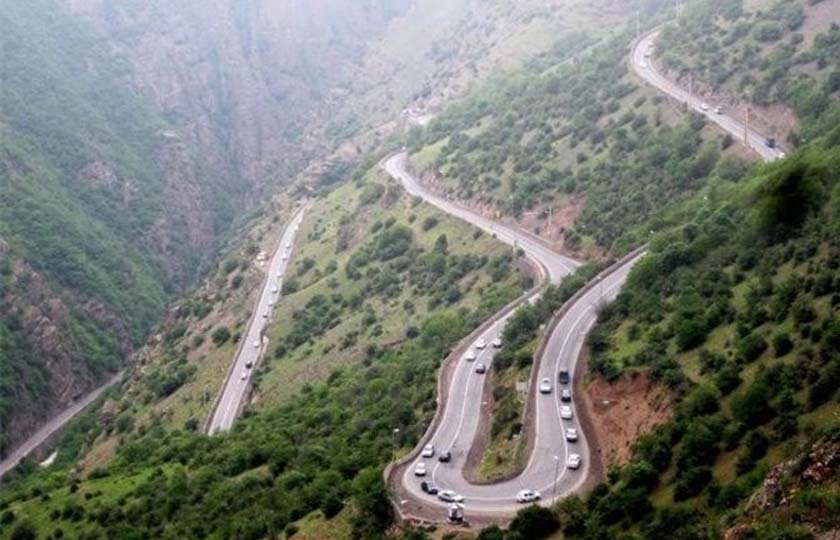 مسدود شدن جاده چالوس به مدت 2 روز