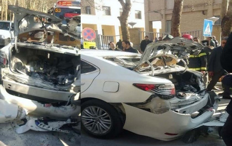 انفجار عجیب صندوق یک خودرو در اصفهان