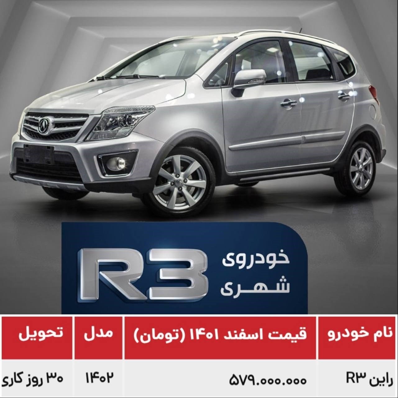 شرایط فروش راین R3 / اسفند 1401