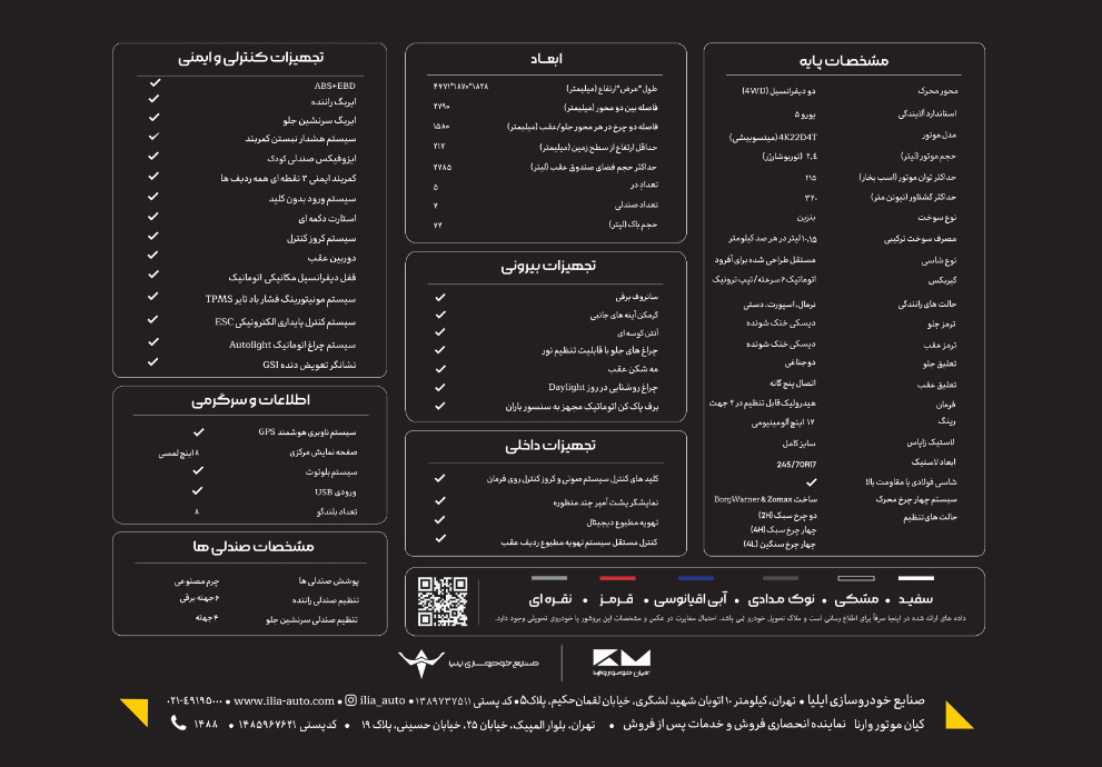 مشخصات فنی دایون Y7