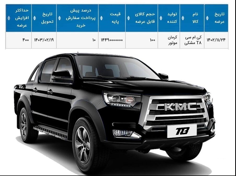 عرضه 500 دستگاه KMC T8