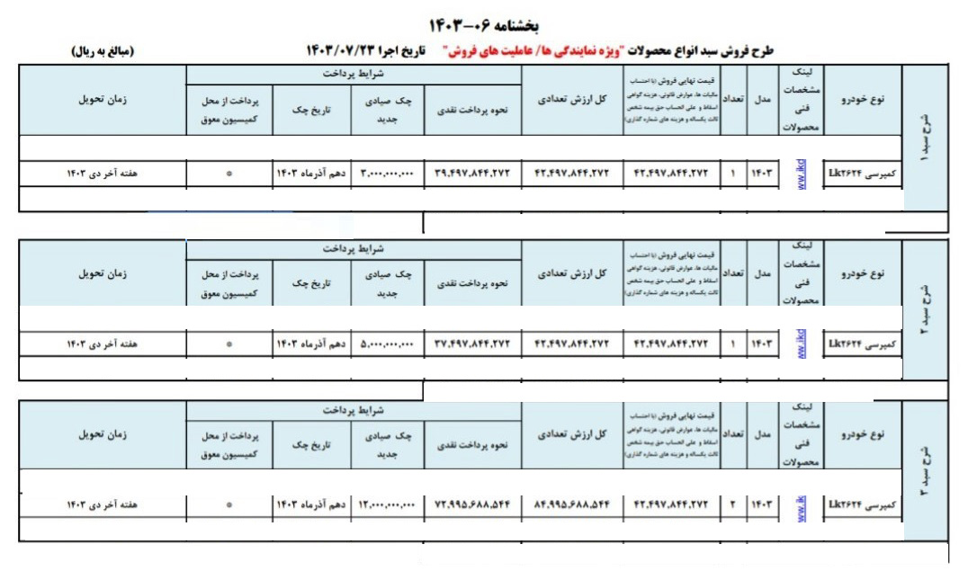 شرایط فروش کامیون بنز  2624 شاسی باری و کمپرسی / مهر 1403 