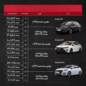 شرایط فروش چری مدیران خودرو / شهریور 1403