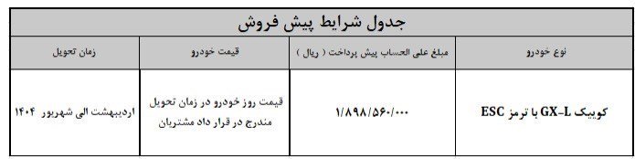 یک کوییک‌ اما با تیپ ها و قیمت های مختلف