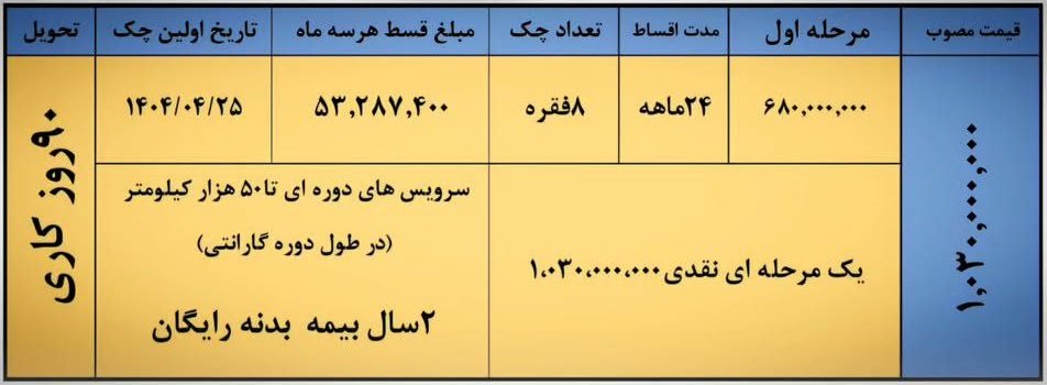 شرایط فروش بک X3 پرو / بهمن 1403