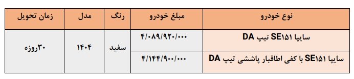 شرایط فروش پراید 151 وانت / خرداد 1404