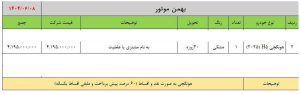 شرایط فروش هونگچی H5 / شهریور 1404