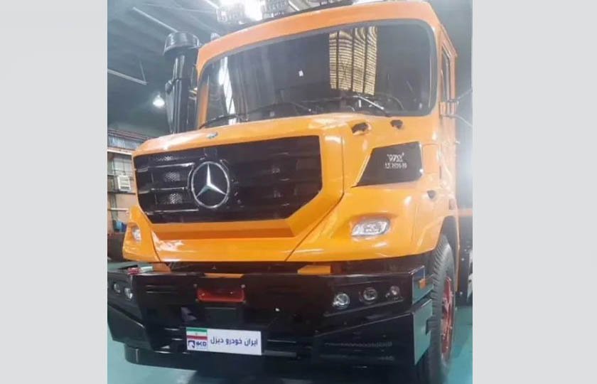 اولین تصاویر کامیون بنز واگن هود پلاس ایران‌ خودرو دیزل