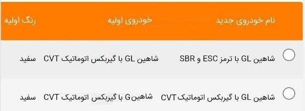 حذف سانروف از شاهین دستی و اتوماتیک