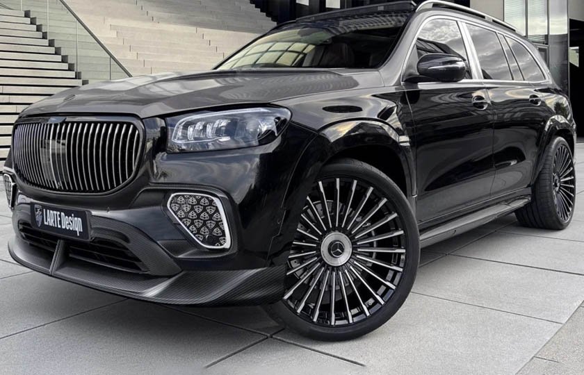 کیت بدنه لارته دیزاین برای بنز میباخ GLS