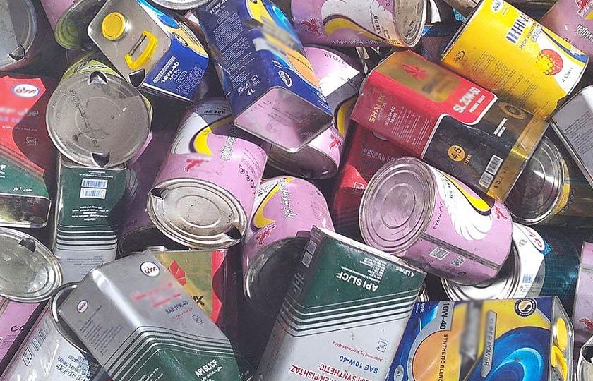 دستور معدوم‌ سازی قوطی‌ های مصرف‌ شده روغن موتور