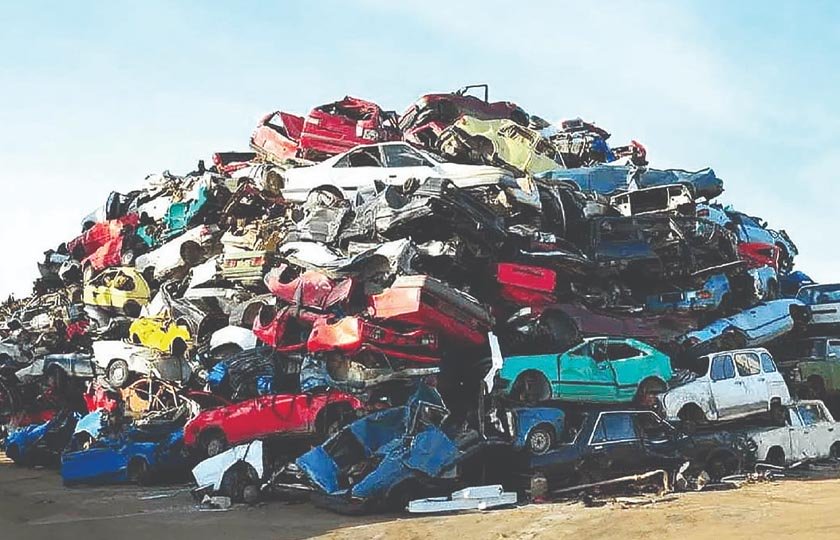 هر خودروی فرسوده چقدر مواد قابل بازیافت دارد؟