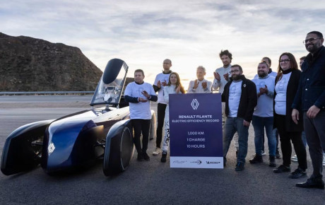 رکوردشکنی رنو با خودروی آزمایشی Filante؛ ۱۰۰۷ کیلومتر با یک بار شارژ