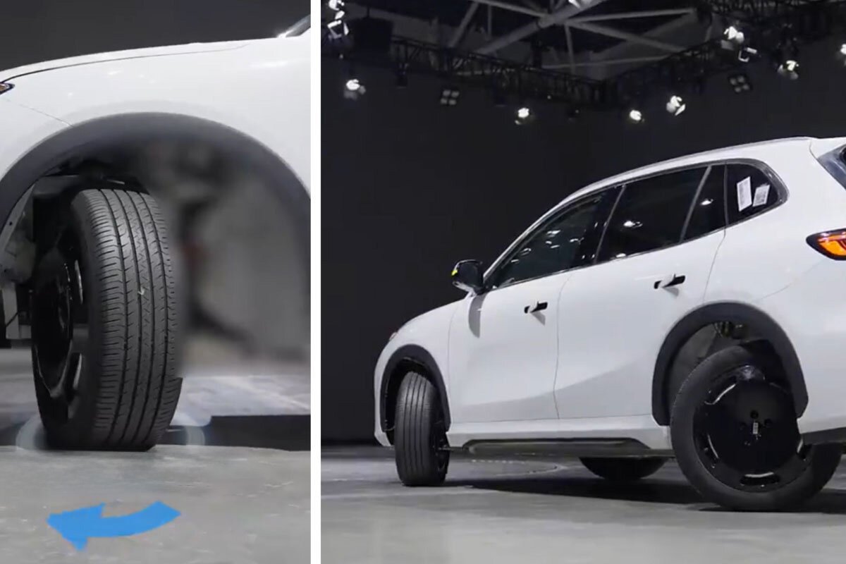 معرفی جیلی EX5 و فرمان پذیری 90 درجه چرخها