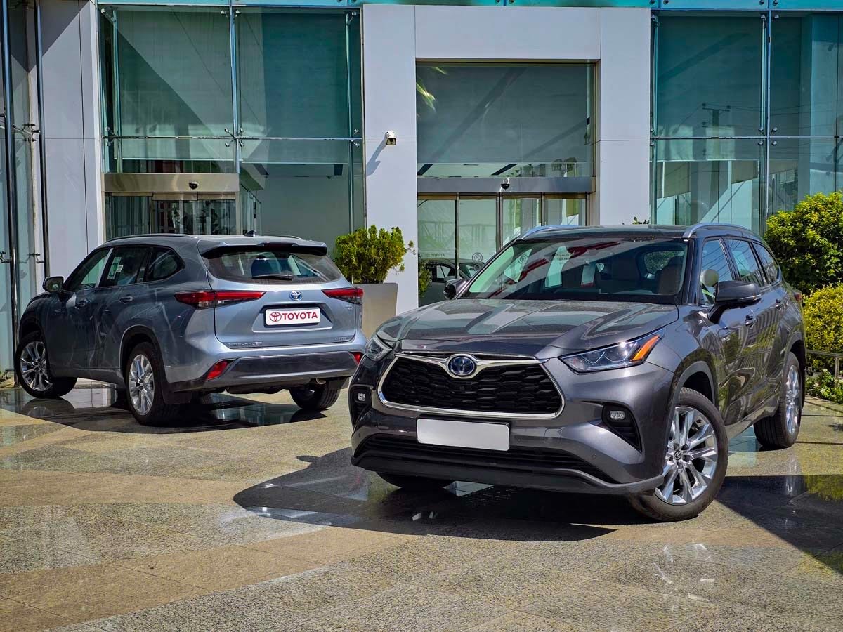 نمای جلو تویوتا هایلندر 2024-2025