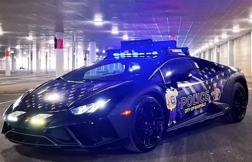 لامبورگینی در خدمت آگاهی اجتماعی و پلیس نیوجرسی