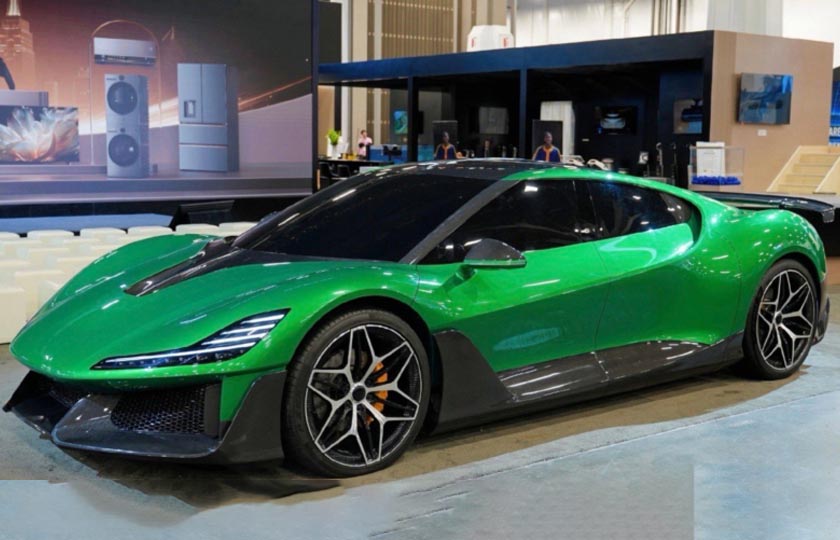 کانسپت خودروی برقی دریم؛ اولین سوپراسپرت ۱۸۷۶ اسب‌ بخاری یک برند چینی لوازم خانگی