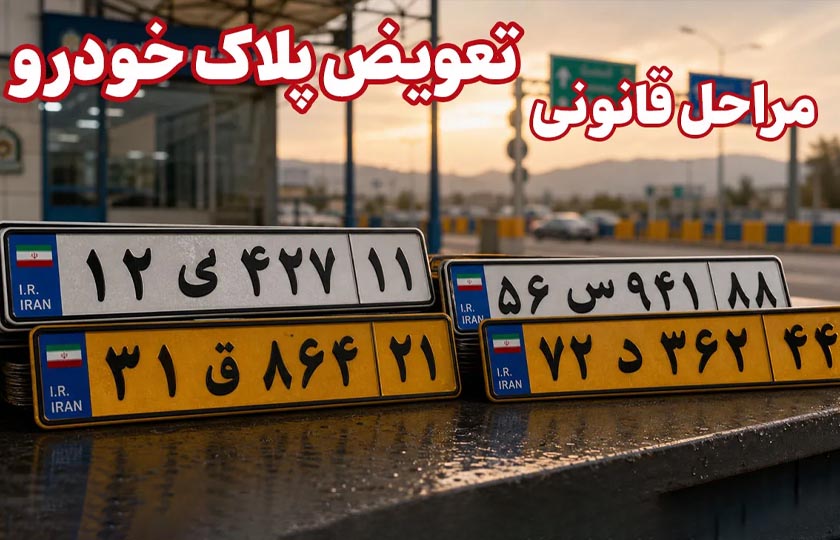 مراحل قانونی تعویض پلاک خودرو