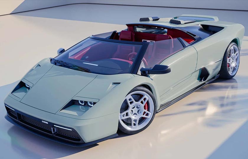 اچنتریکا V12 Roadster؛ دیابلو رودستر با 550 اسب بخار